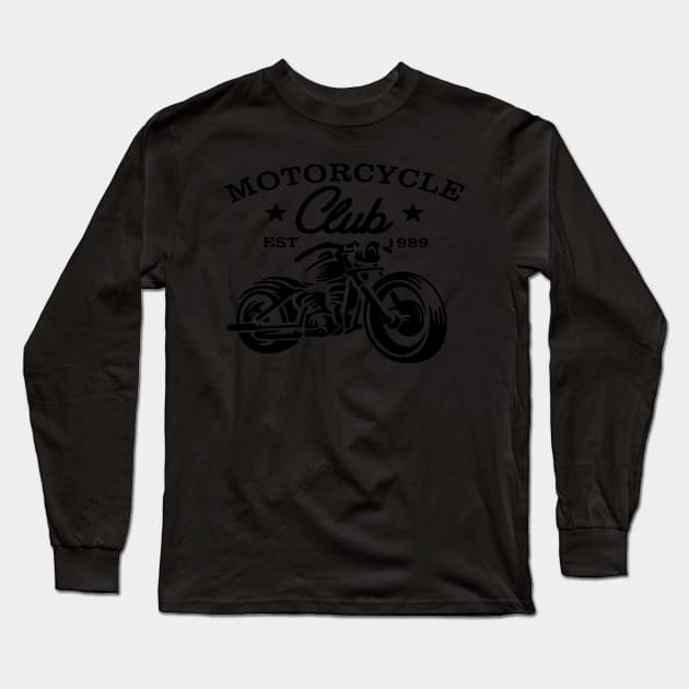 Motorcycle Long Sleeve T-Shirt by hossamimam